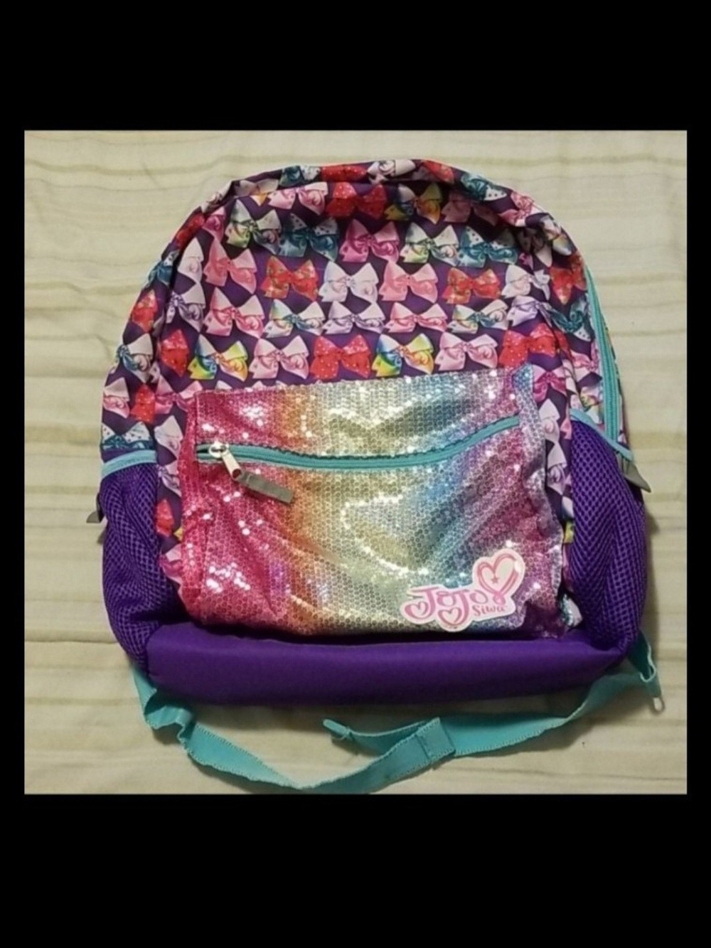 Sparkle Rainbow Sequin Kids Backpack